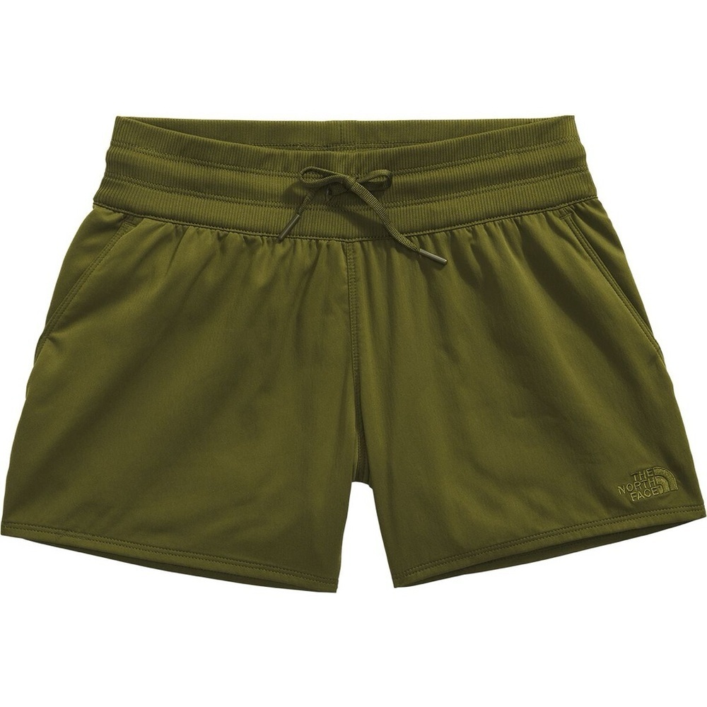 The North Face Women’s Aphrodite Motion Shorts in Olive Green, XL